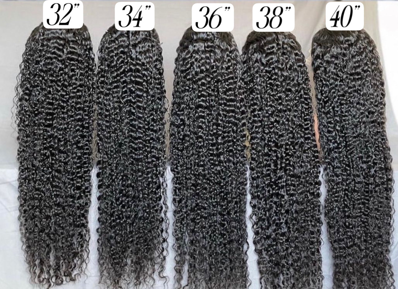 Super Long Jerry Curly 13x6 Transparent Wigs