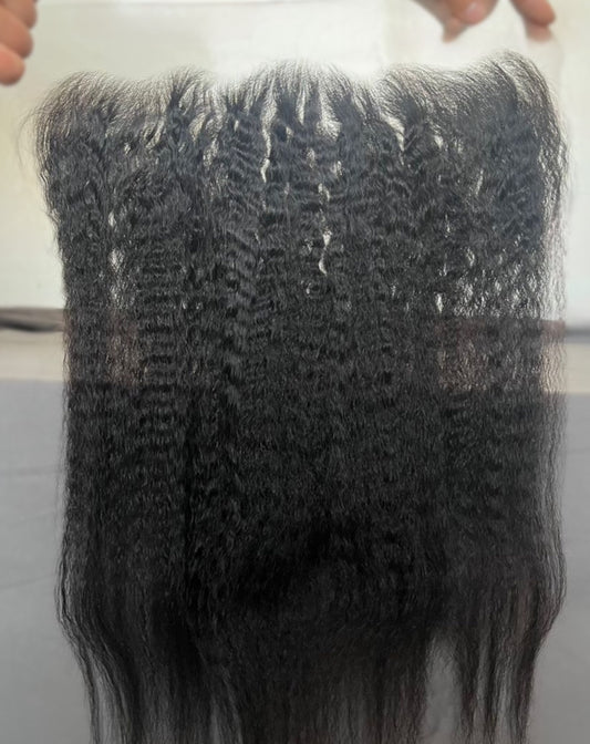 Kinky Straight Virgin Lace Closures & Frontals