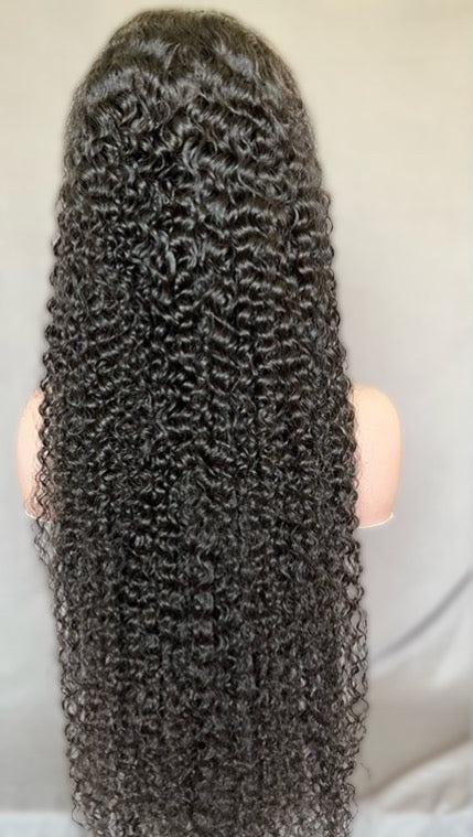 Jerry Curly 13x4 Virgin Transparent Lace Frontal Wig